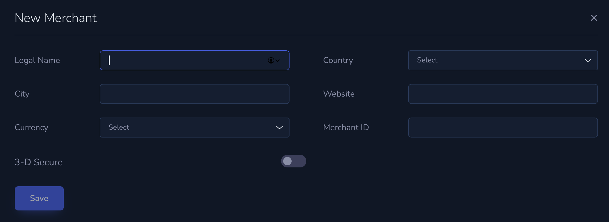 Sub-Merchant Configuration